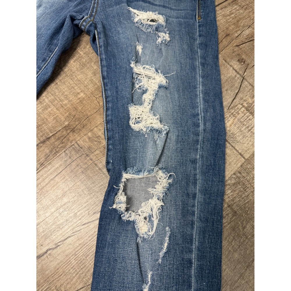 Judy Blue Los Angeles Distressed Skinny Jeans Womens 5 27 Medium Wash Ripped - Picture 8 of 14